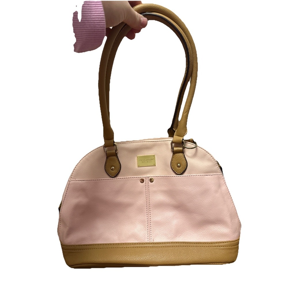Tignanello Women's Leather Handbag Pink Satchel/Shoulder Bag